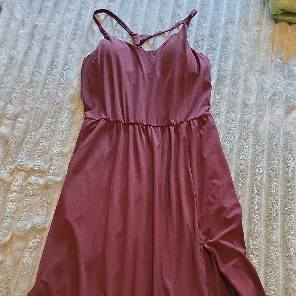 Elegant Mauve Sleeveless Dress